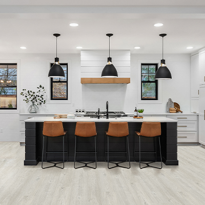 kitchen backsplash white with wood flooring